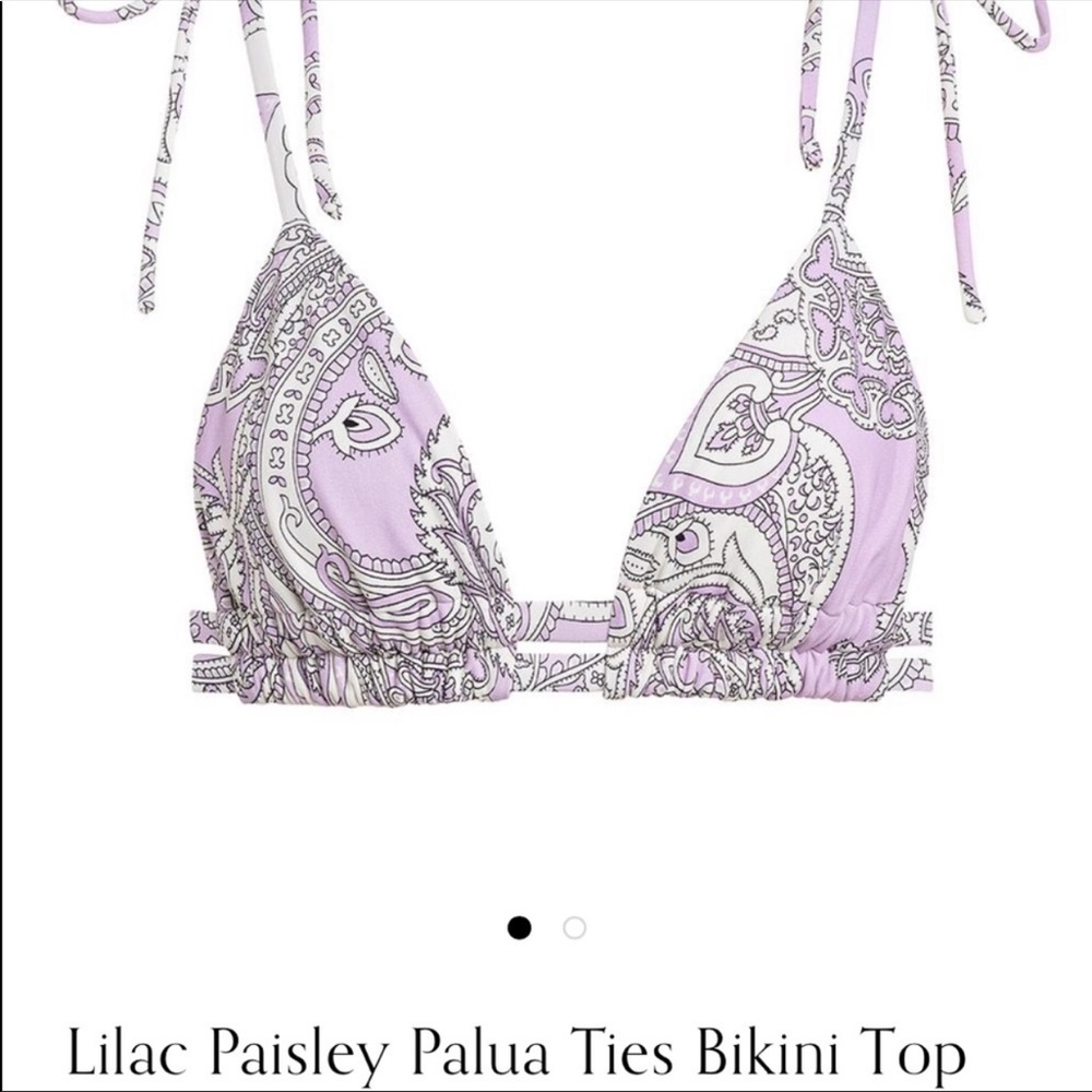 Montce Lilac Paisley Bikini Top